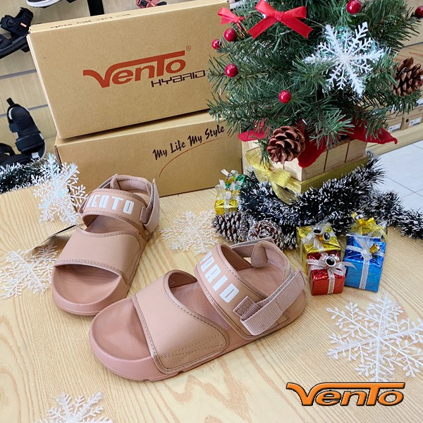 Sandal Vento Nữ SD-FL17 Màu Be phong cách Ulzzang BST 2020 Vento