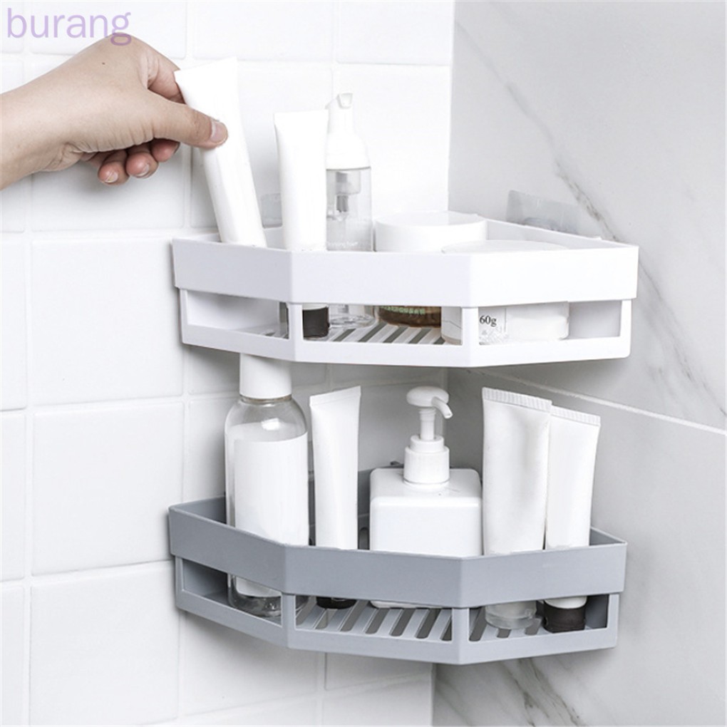 Giá Để Đồ Dùng Phòng Tắm Gắn Góc Tường Tiện Lợi