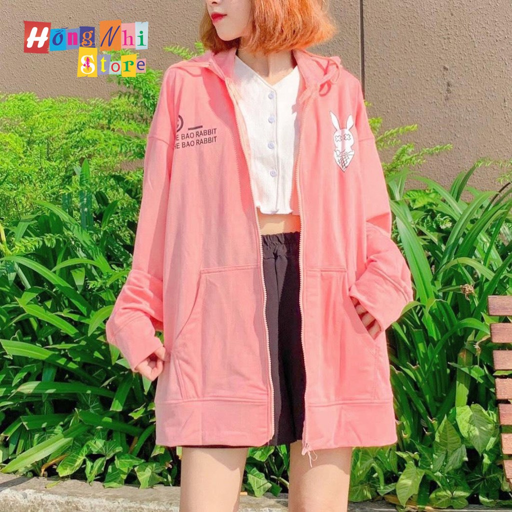 Áo Hoodie Zip In Hình Dáng Rộng - Khoác Hoodie Dây Kéo In Hình Unisex - MM | BigBuy360 - bigbuy360.vn