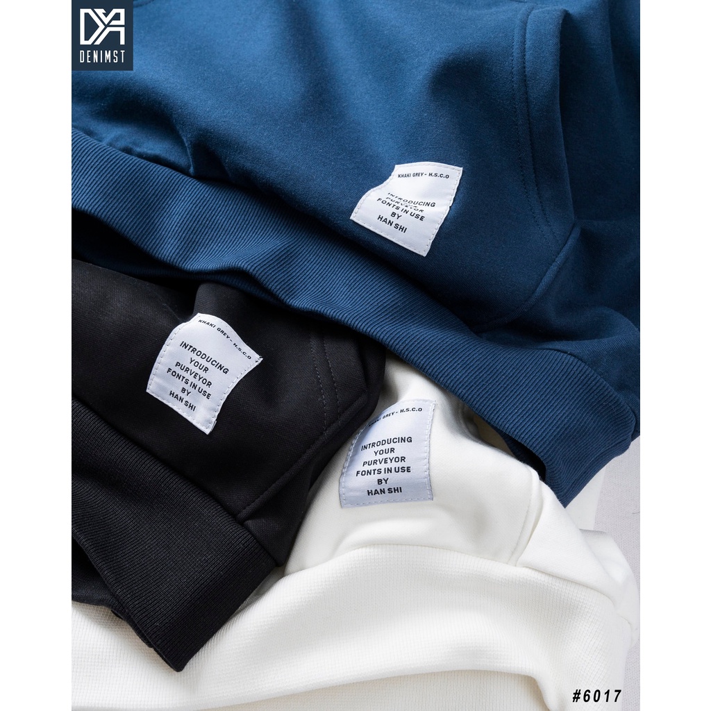 Áo Hoodie Nam DEFI DENIMST 6017 Chất Liệu Nỉ Nhung, Dáng Suông