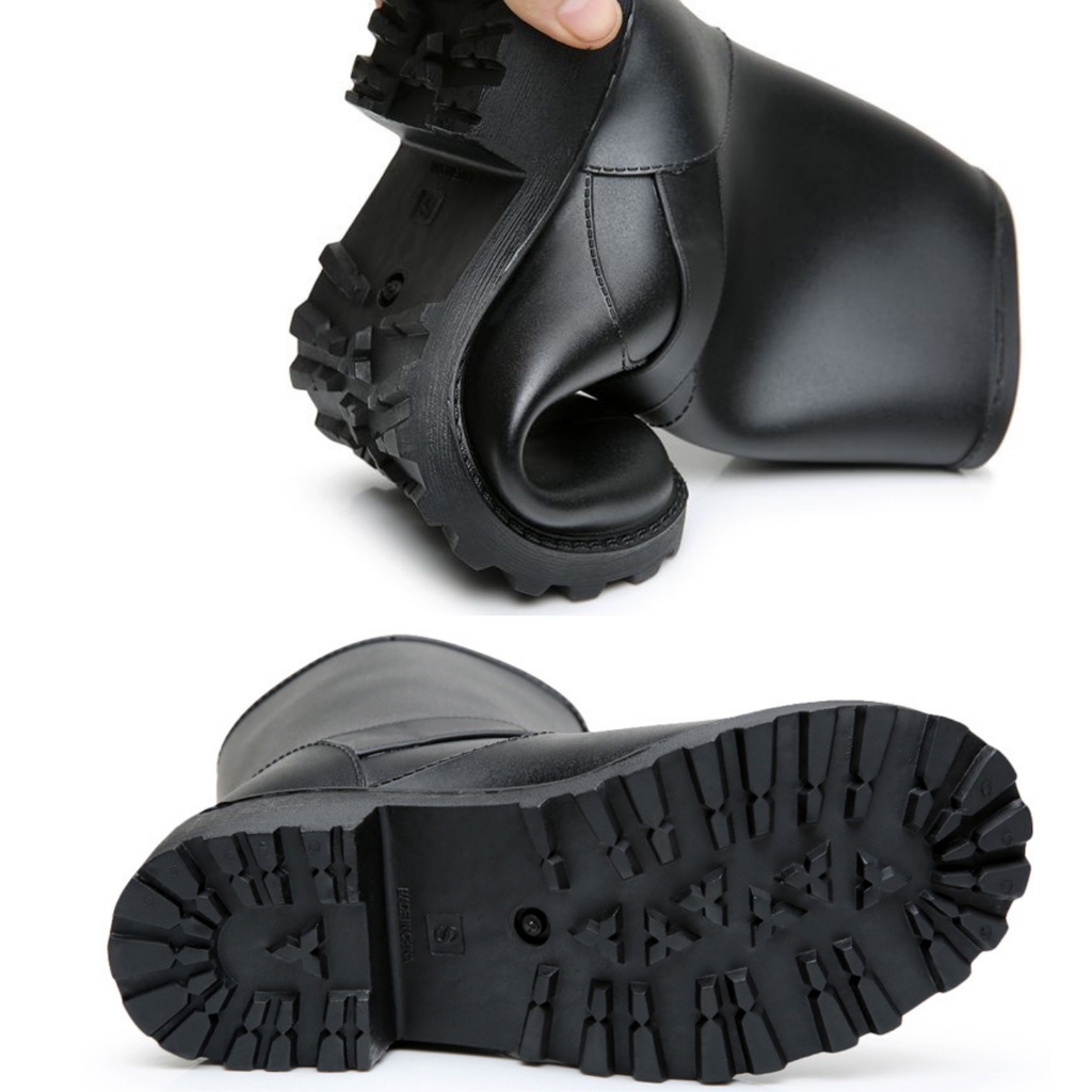 Boots giày đen cosplay Rachel Gardner Ray angel of death