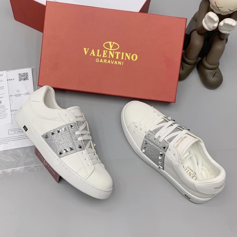 Giày Sneaker Da Nam VLTN Vạch Tag Đá Full Box Bill