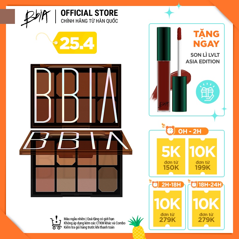 Bảng Phấn Mắt Bbia Final Shadow Palette Version 2 (2 màu) 11g - Bbia Official Store