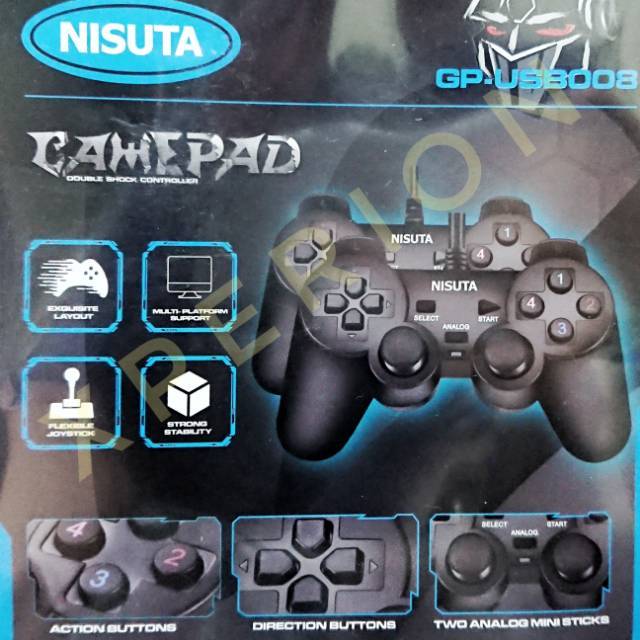 Tay Cầm Chơi Game Ps2 Có Cổng Usb Nisuta