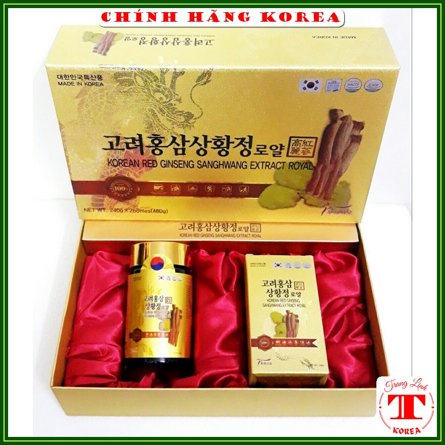 Cao sâm nấm thượng hoàng Sanghwang, hộp 2 lọ - Cao hồng sâm thượng hạng tăng đề kháng, phòng ung thư, u bướu - tranglinh