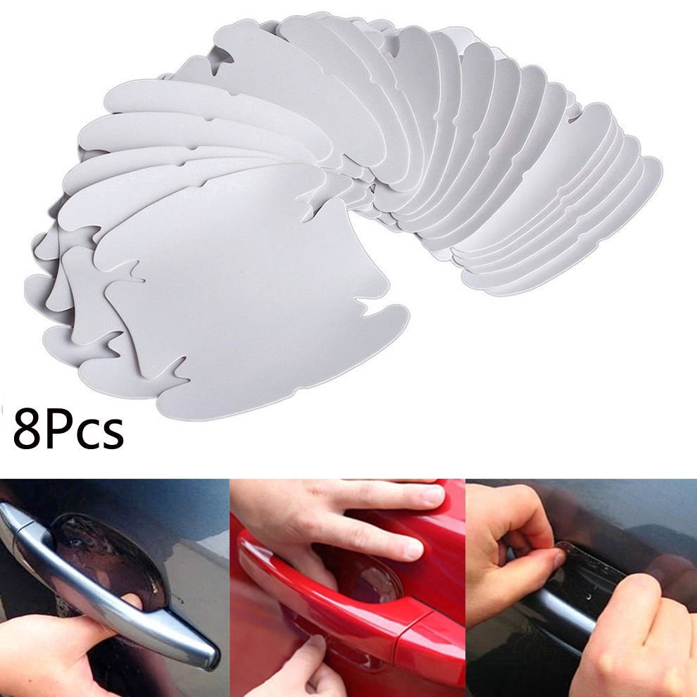 Set 8 phim dán chống trầy bảo vệ sơn tay nắm cửa xe hơi