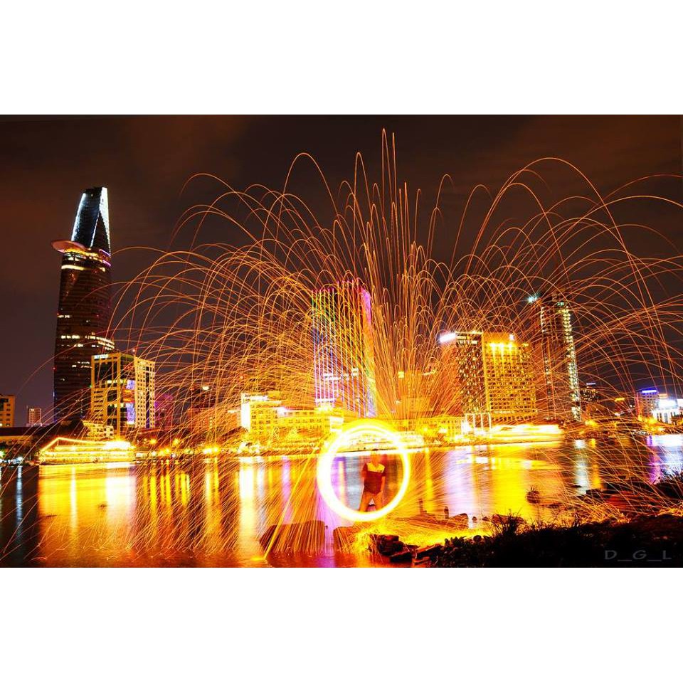 Combo 5m steel wool, bùi nhùi thép, vòng tròn lửa