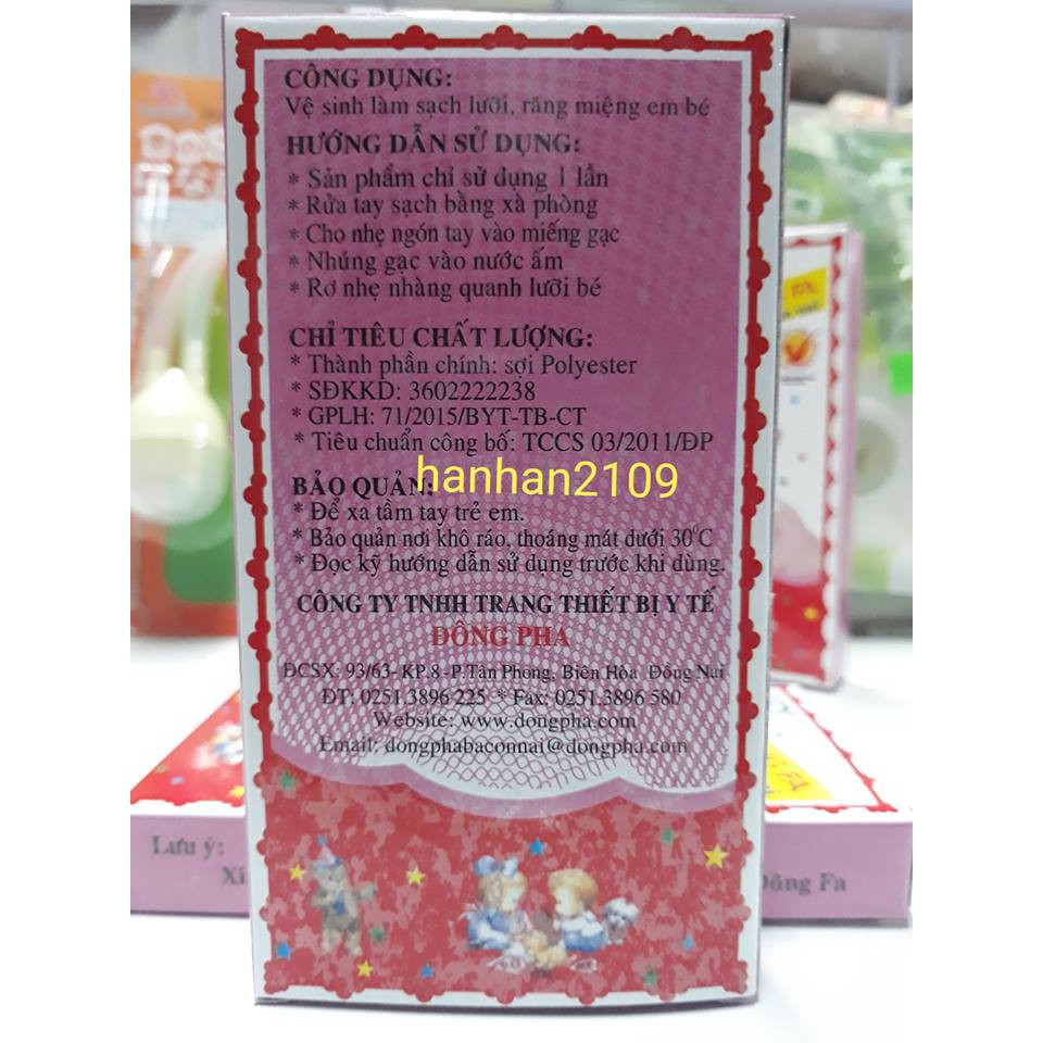 Combo 10 hộp  Rơ lưỡi Đông Fa cho bé sơ sinh