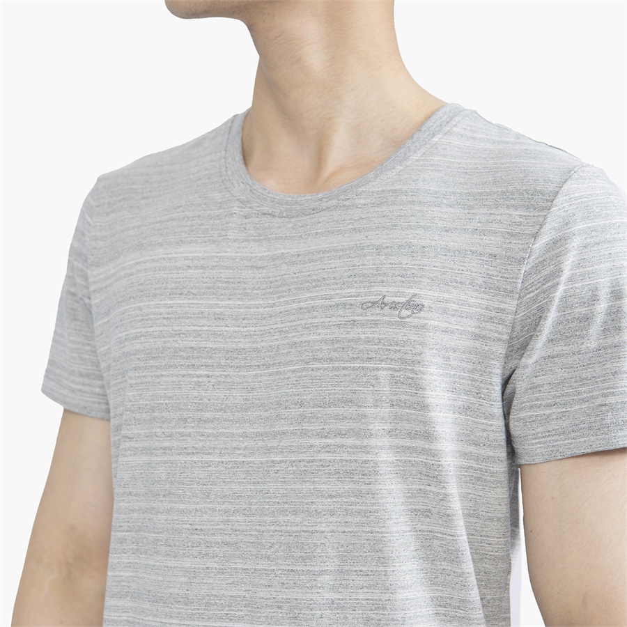 Áo Thun Nam Ngắn Tay ARISTINO ATS041S2 Phông T-Shirt dáng suông vừa kẻ ngang 4 màu lựa chọn vải cotton cao cấp mềm mạI