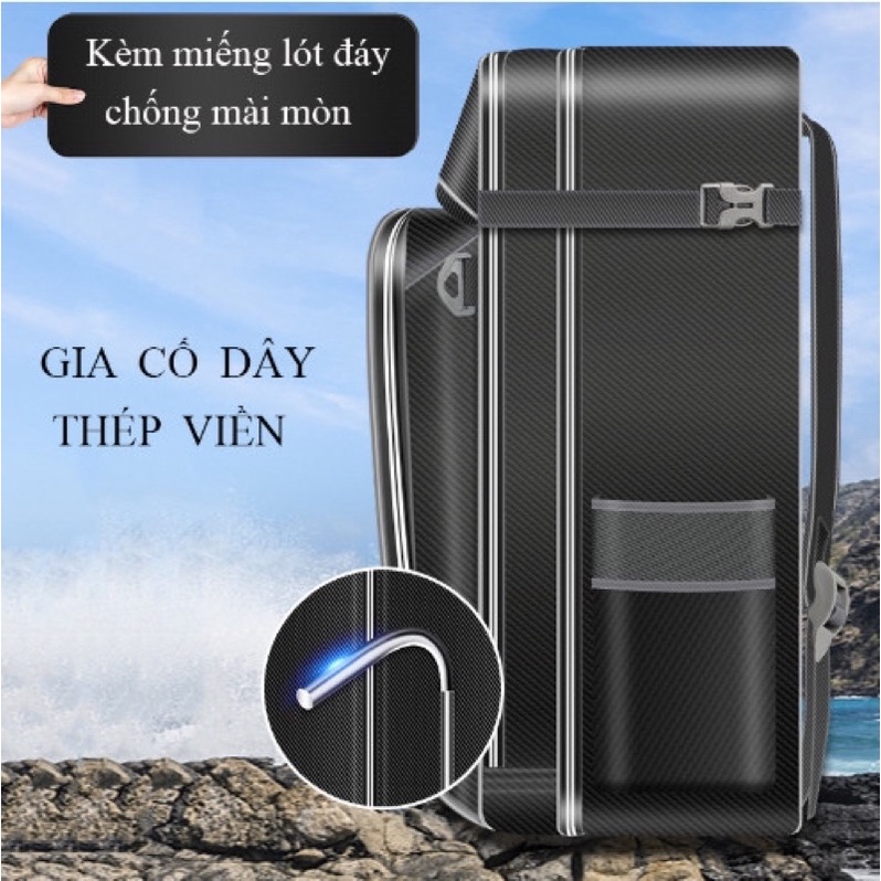 Balo dung tích lớn đựng ghế câu đài , Túi đựng rọng Bennuo chất liệu PU chống thấm nước