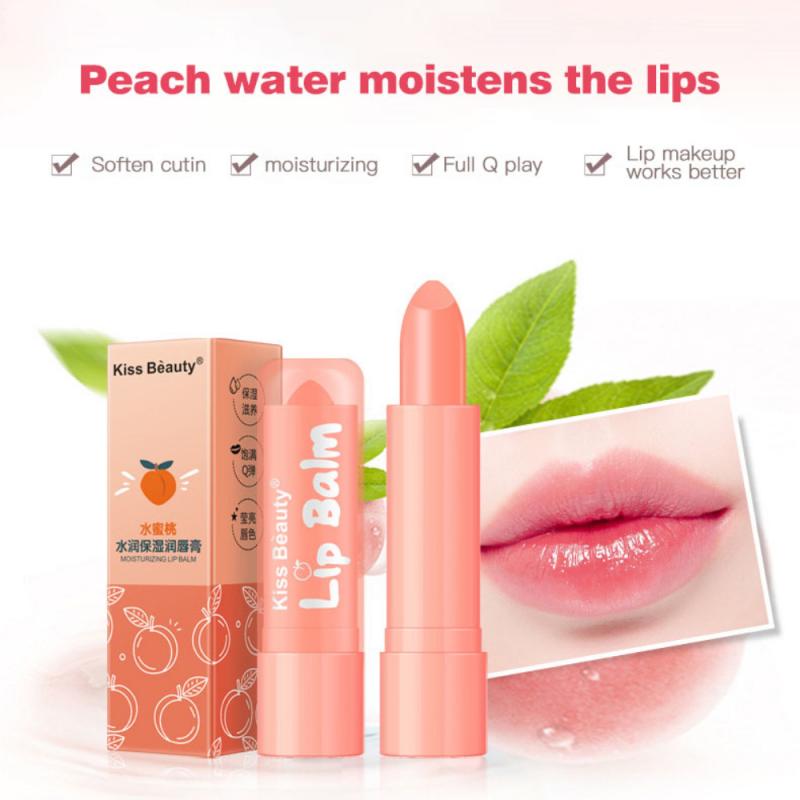 Son Dưỡng Môi Kiss Beauty Chiết Xuất Đào Giúp Môi Hồng Tự Nhiên Lâu Trôi