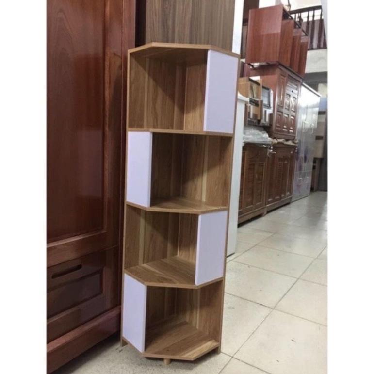 Kệ Sách ngũ giác khoa phát, kệ Ngũ Giác 4 Tầng Lắp Ghép Cực Đẹp -cs3