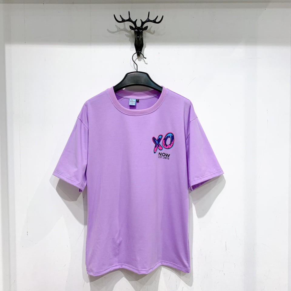 Áo thun XOXO tay lỡ form rộng 3 màu tím trắng đen unisex -Áo phông nam nữ oversize đẹp ulzzang Hàn Quốc 2020 |Valu Store