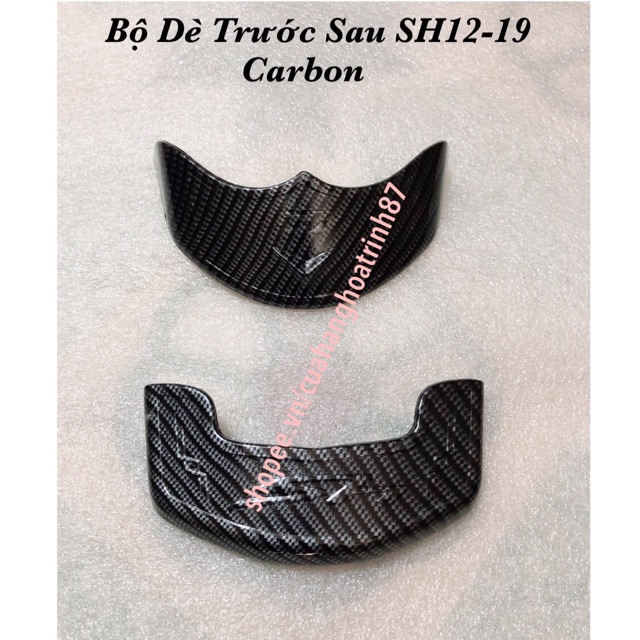 Ốp Dè Trước Sau SH 2012-2019 Carbon