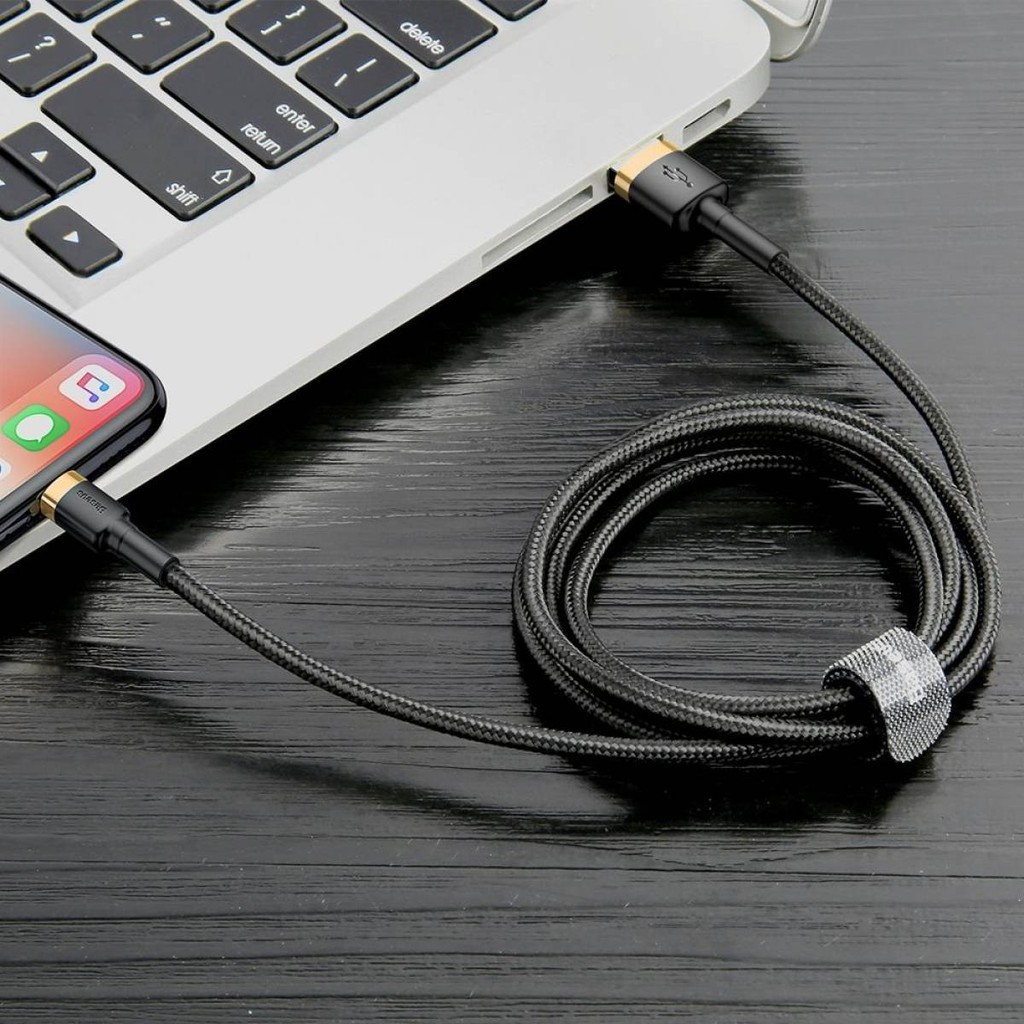 Cáp Baseus Cafule dành cho IP/tablet táo sạc  và truyền dữ liệu tốc độ cao 0.5m,1m/2m