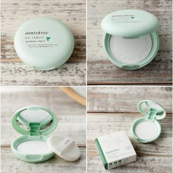 [Hàng Auth Hàn Quốc] Phấn Phủ Nén Kiềm Dầu Innisfree No Sebum Mineral Pact Hàn Quốc 8.5g [Cam Kết Chính Hãng Hàn Quốc] | BigBuy360 - bigbuy360.vn