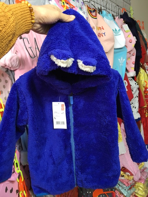 Áo khoác lông tai gấu