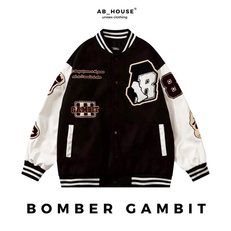 Áo Khoác Bomber Gió Phối Tay 89 2 Lớp From Thụng