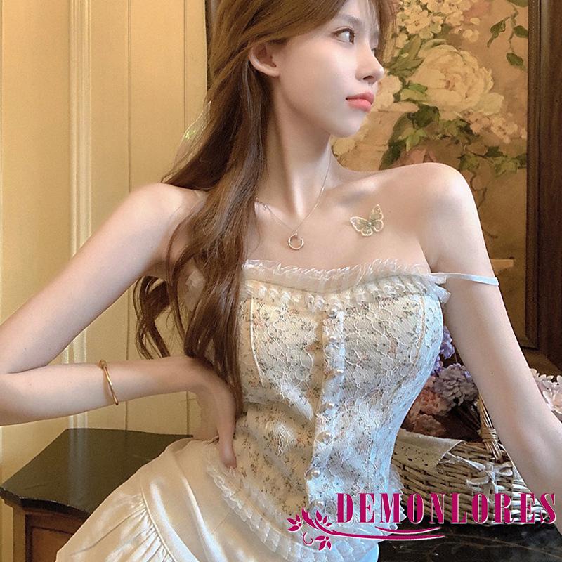 Áo không tay phối ren thời trang quyến rũ dành cho nữ