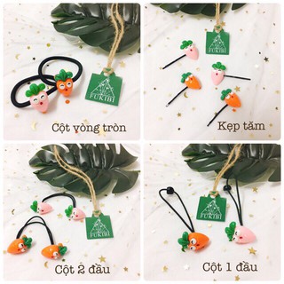 KẸP TĂM, CỘT TÓC CÀ RỐT CUTE