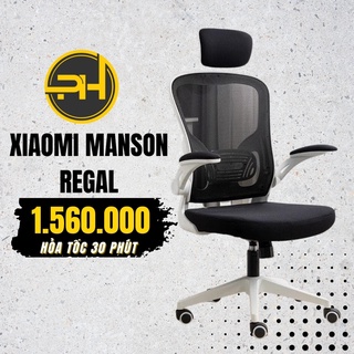 Ghế Văn Phòng Công Thái Học Xiaomi Manson Regal Có Tựa Đầu Giảm Đau Vai Gáy