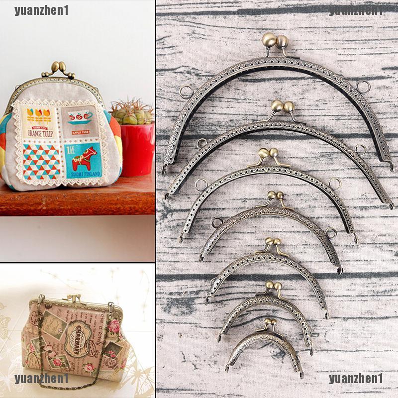 Khung Khóa Túi Xách Hình Hoa Bằng Hợp Kim Phong Cách Retro