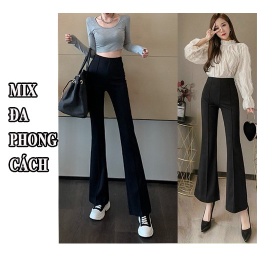 Quần Vải Ống Loe, Quần Tây Ống Loe Lưng Cao - Siêu tôn dáng, che khuyến điểm bụng đùi - SINB.STORE | BigBuy360 - bigbuy360.vn