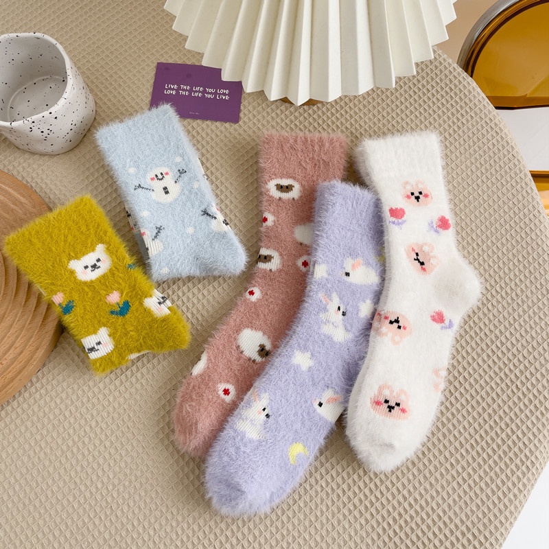Vớ Bông Mềm Mịn Hình Động Vật Dễ Thương Cho Nữ
