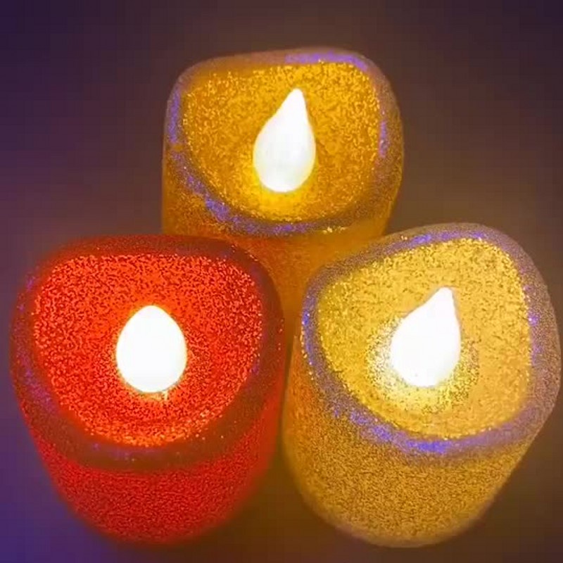 Đèn LED giả nến không khói sáng tạo trang trí nội thất