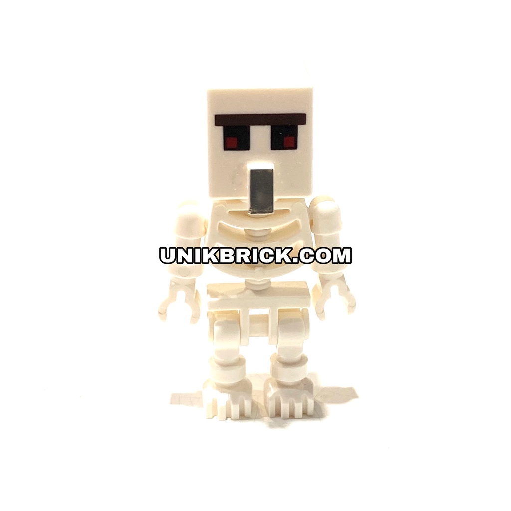 Lego UNIK BRICK Minecraft Skeleton nhân vật Xương trắng trong Minecraft chính hãng .