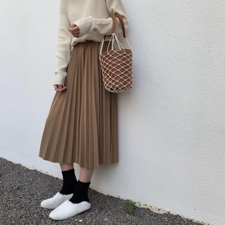 Chân váy xếp ly dáng dài (Hàng đẹp) | BigBuy360 - bigbuy360.vn