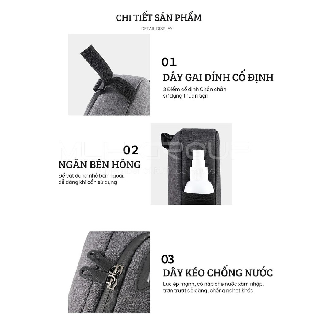 Túi Tam Giác Treo Sườn Xe Đạp Chống Nước Treo Khung Xe Đa Năng Chứa Đồ Cá Nhân MLH