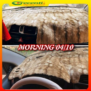 Thảm taplo lông thú cao cấp kia morning 04/10- gecenti