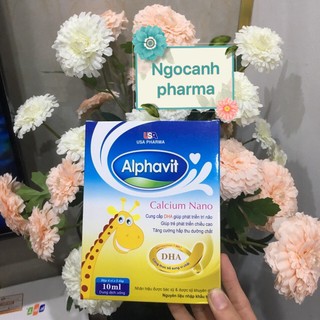 Alphavit calcium nano tăng cường canxi cho hệ xương chắc khỏe 20 ống