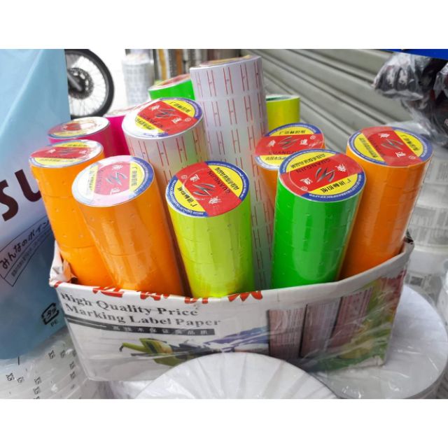 10 cuộn Tem dán giá(dùng cho súng bắn giá)