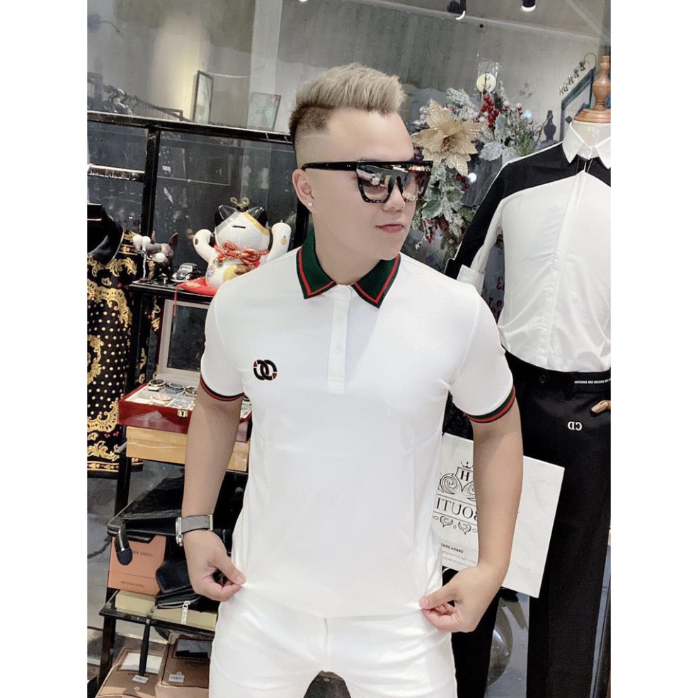 Áo Thun Nam Có Cổ Ngắn Tay Vải Cotton Xuất Xịn In Thêu DO, Chuẩn Form, Sang Trọng Lịch Lãm | BigBuy360 - bigbuy360.vn