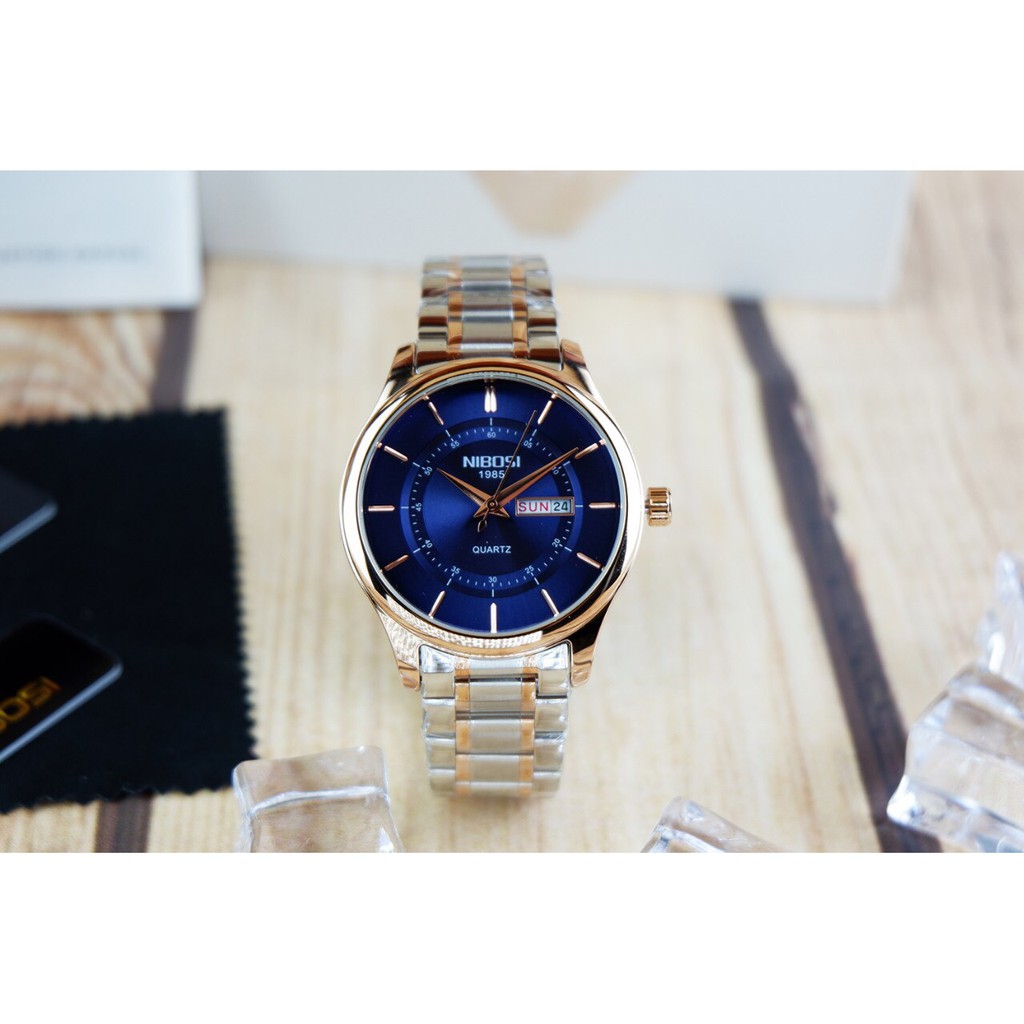 [THANH LÝ TỒN] Đồng hồ Nam NIBOSI 2312 Dây Thép Cao Cấp, Lịch Ngày & Thứ - FULL BOX | BigBuy360 - bigbuy360.vn
