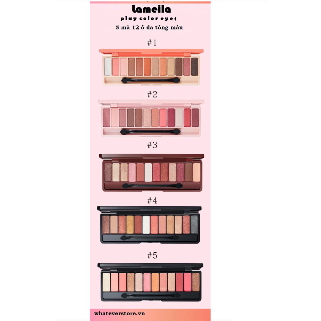 PHẤN MẮT PLAYCOLOR LAMEILA TÔNG NÂU VÀ TÔNG HÀN QUỐC DỂ THƯƠNG LÂU TRÔI GIÁ RẺ ƯU ĐÃI | BigBuy360 - bigbuy360.vn