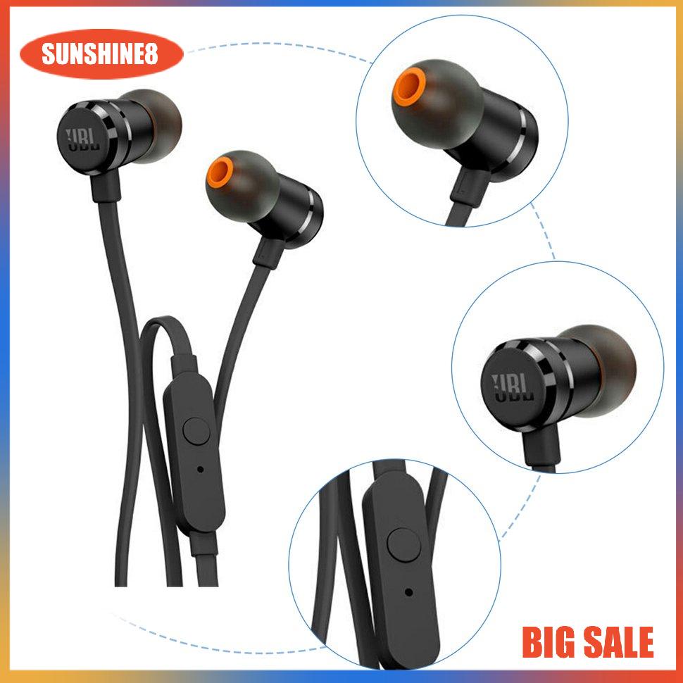 【SUN】JBL T290 In-ear Gaming Sports Music Earphones Wired Stereo Earphones