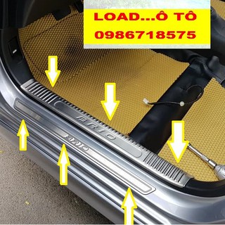 Ốp Bậc Cửa, Nẹp Bước Chân Trong, Ngoài Xe Honda Brio 2022-2019 Chất Liệu Inox Cao Cấp