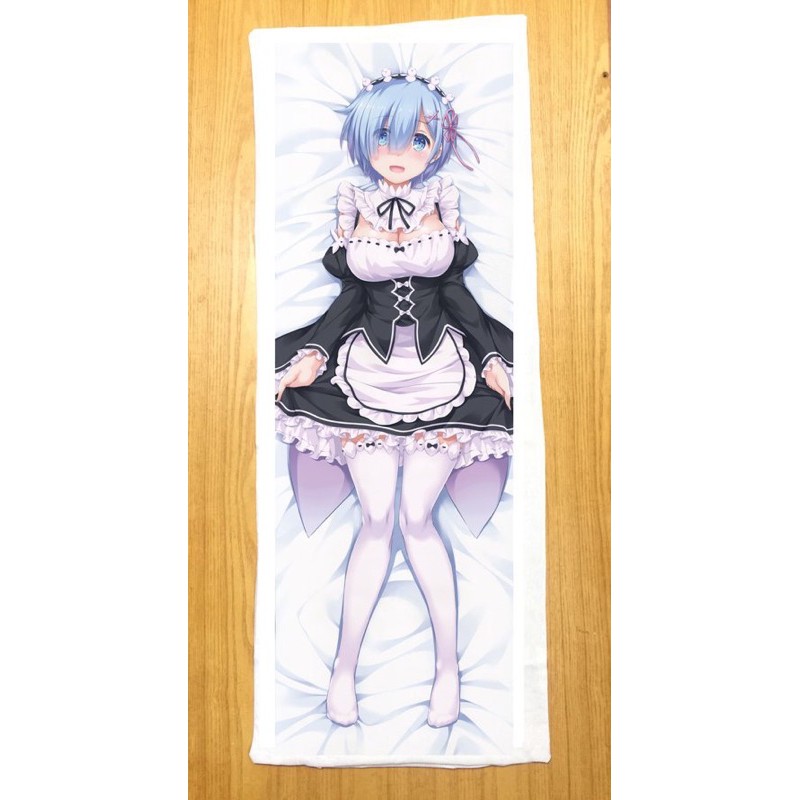 gối ôm anime rem in 2 mặt ảnh ruột bông Hàn quốc/ gói dài Rem re zero ramrem