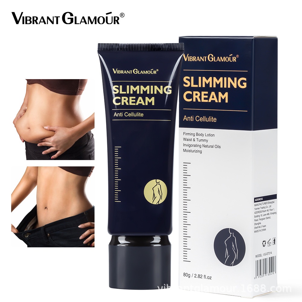 VIBRANT GLAMOUR Kem Tan Mỡ Giảm Mỡ Bụng Giảm Béo Toàn Thân Nhanh Chóng Hiệu Quả 80g Slimming Cream Fit