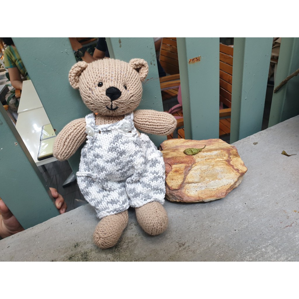 Bé Gấu Nana - thú bông handmade Dori Dori bằng len 25cm