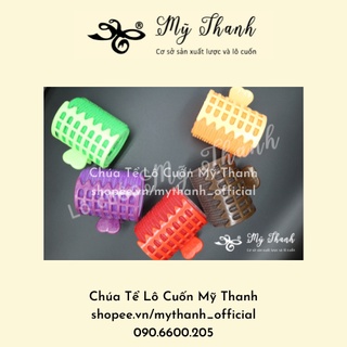 Bộ 8 Lô Kẹp Dính 4cm - Cuốn tóc tự dính có kẹp cố định - Quấn phồng tóc, tạo kiểu mái uốn cúp.