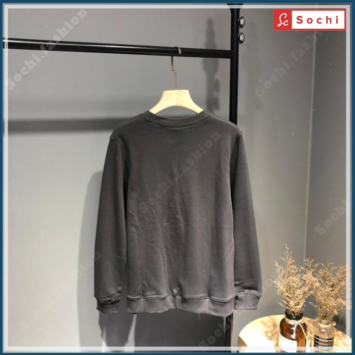 Áo thu đông nam tay dài, áo sweater giữ nhiệt cổ tròn đẹp cool ngầu in WHO mã SW66.3