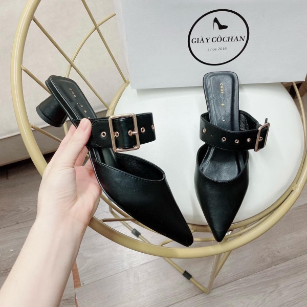 (S149) Guốc sục nữ đế tròn 3 phân quai nạm khuy ngang (Mã ST1)