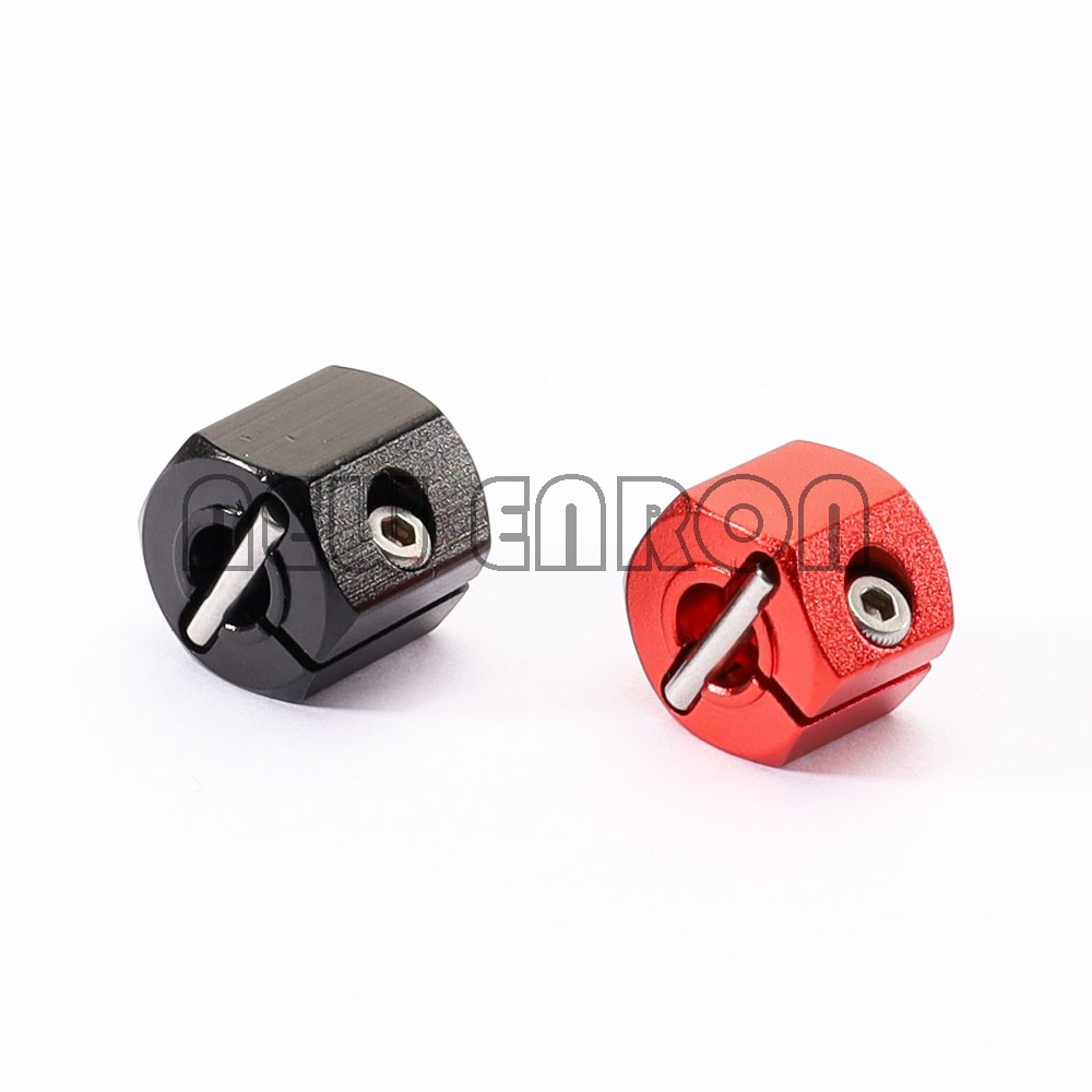 4p Nhôm 12mm Bánh xe Hex Hub Độ dày 10mm hoặc 12mm cho 1/10 RC Crawler Car Axial SCX10 90046 Tamiya MST TRX4 RC4WD Pa