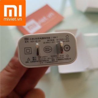 Củ Sạc Nhanh Xiaomi Quick Charge 3.0