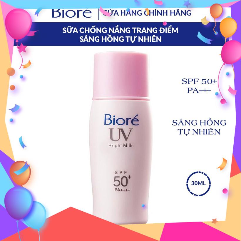 Sữa Chống Nắng Sáng Hồng Tự Nhiên Biore 30ml