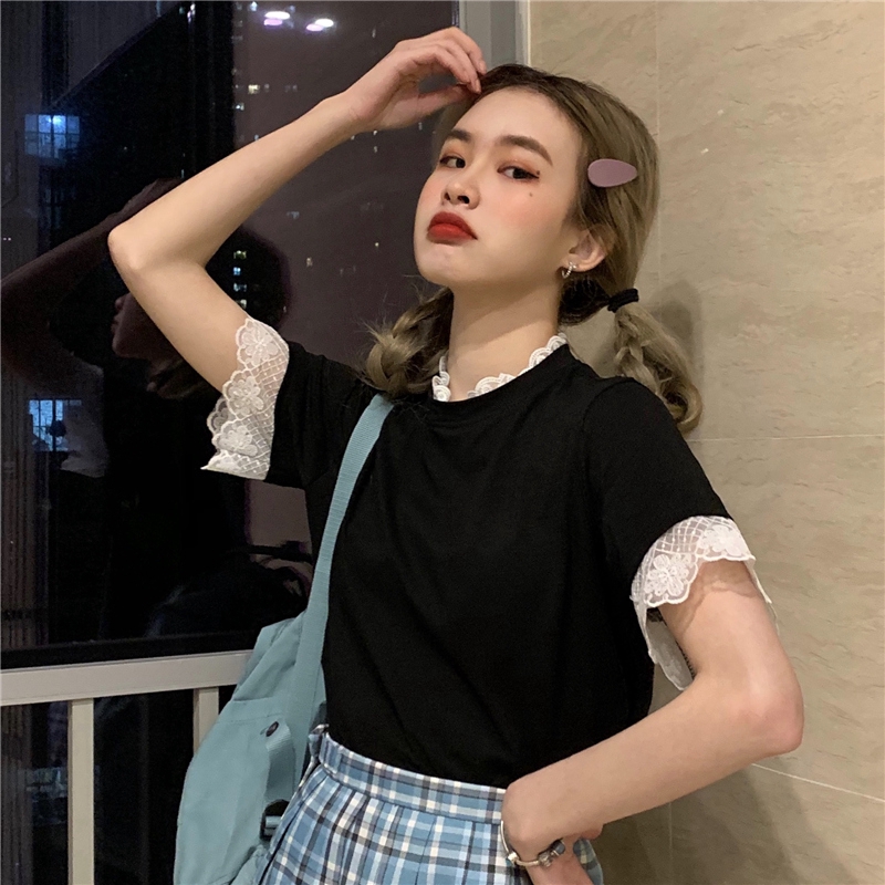 Áo Thun Tay Ngắn Dáng Rộng Phong Cách Hàn Quốc Cho Nữ